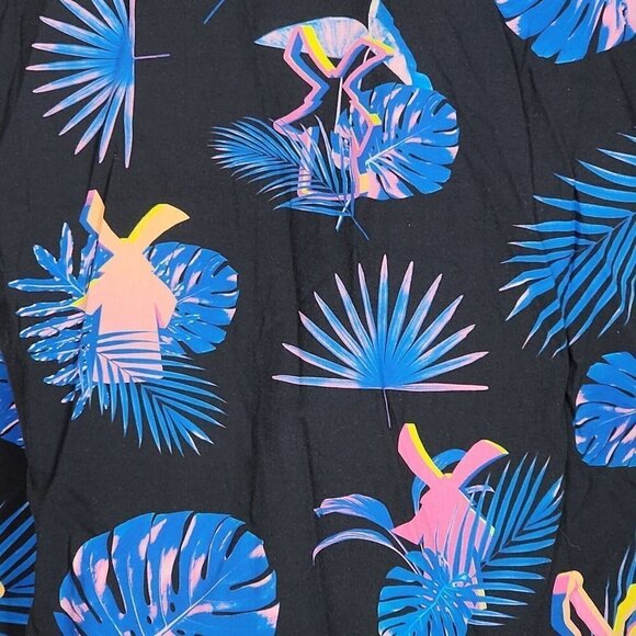 Dutch Bros Coffee Floral Artwork Short Sleeve Button Up Shirt, Men's Small - Picture 3 of 8